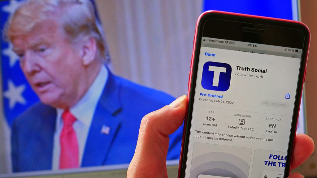 Truth Social Netzwerk und Turmp