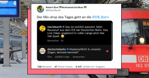 Mario Barth wurde von der Deutschen Bahn des Zuges verwiesen, weil er seine Maske nicht richtig getragen hat. Das Netz reagiert spöttisch.