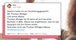 Das Vorstellungsgespräch setzt Menschen unter Druck. Natürlich geht es um die berufliche Zukunft, aber deswegen kann es trotzdem witzig sein.