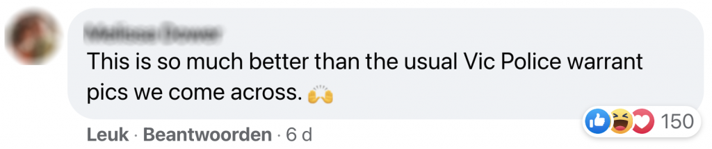 'gezocht'-post politie