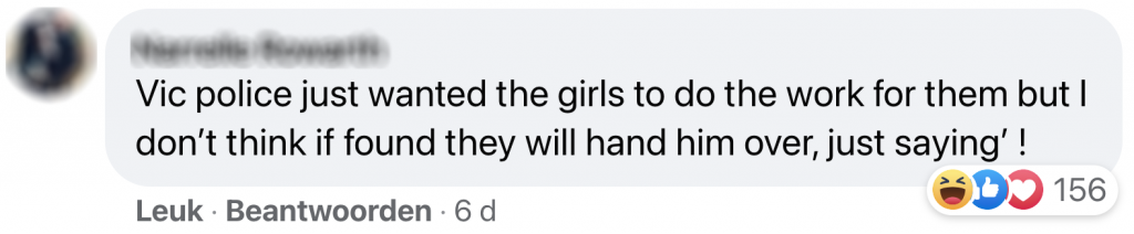 'gezocht'-post politie