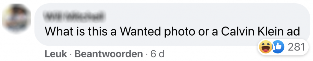 'gezocht'-post politie