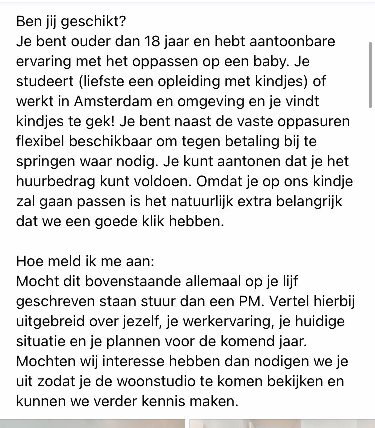 Myrte deelt bizarre woningadvertentie
