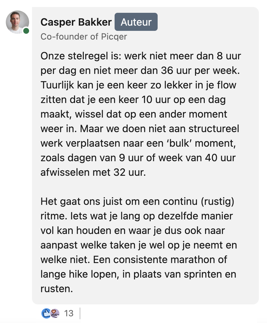 Van 40 naar 36 uur
