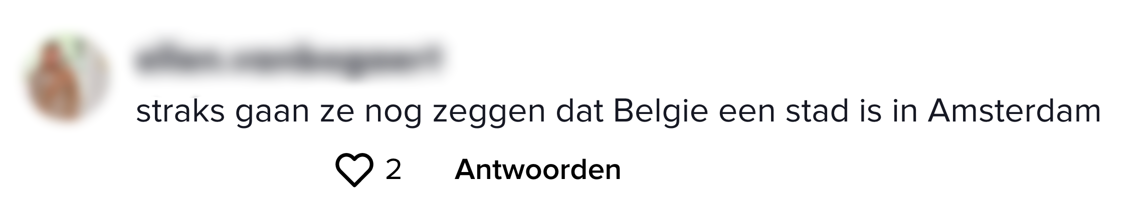 Straks gaan ze nog zeggen dat België een stad is in Amsterdam