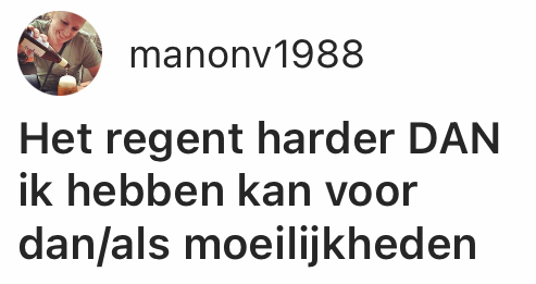 dan als ezelsbruggetjes