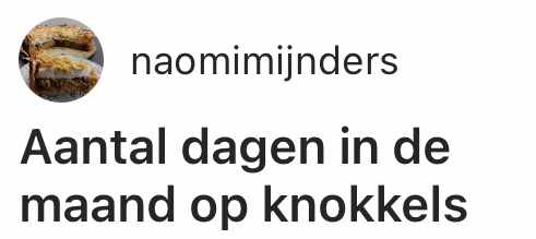 knokkels ezelsbruggetjes