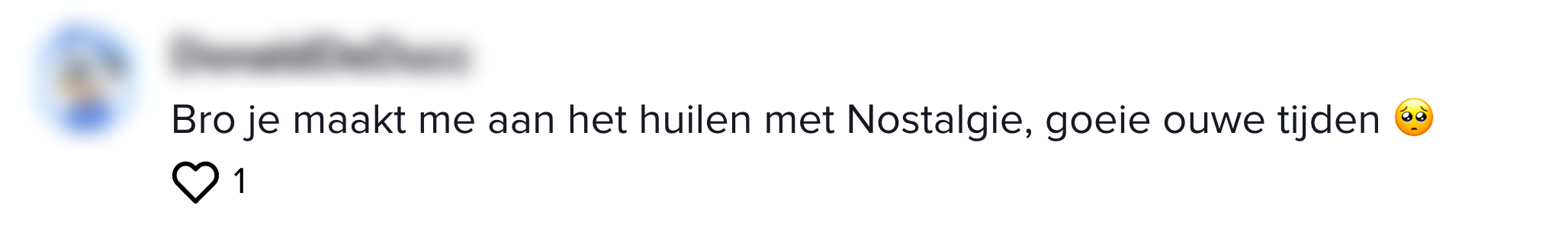 Nostalgie koeken huilen