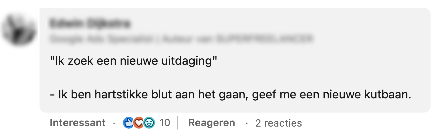 1 uitdaging