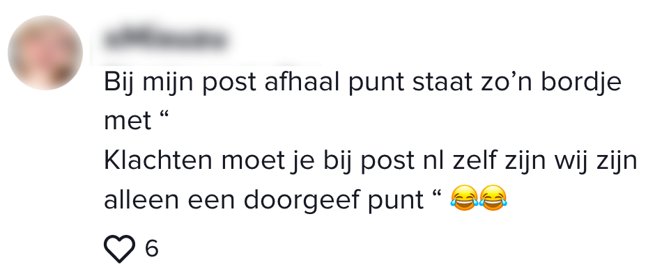 a klachten pakketpunt