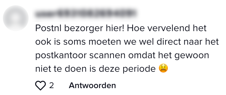 a postnl bezorger