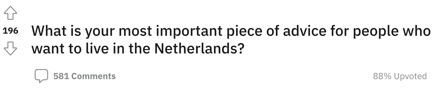 a vraag nederland