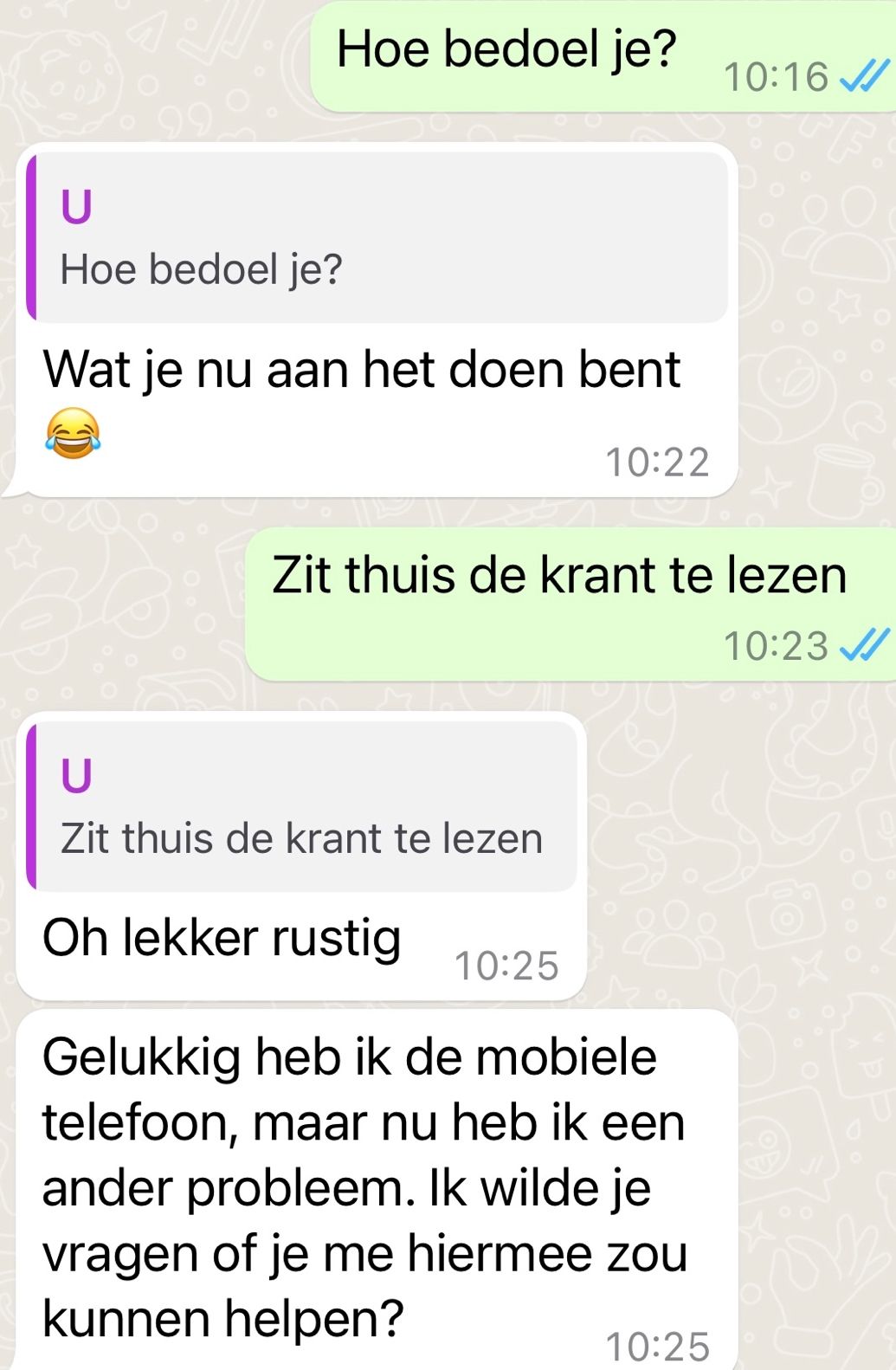 krant lezen
