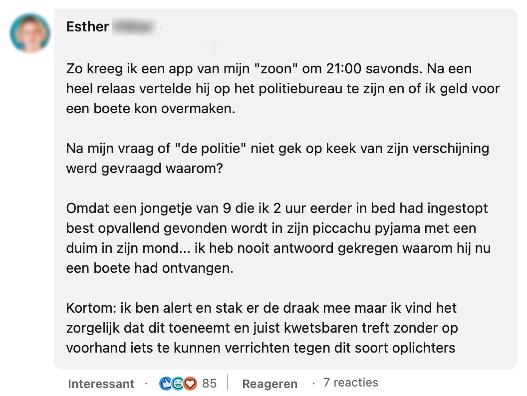 andere ervaring met oplichter