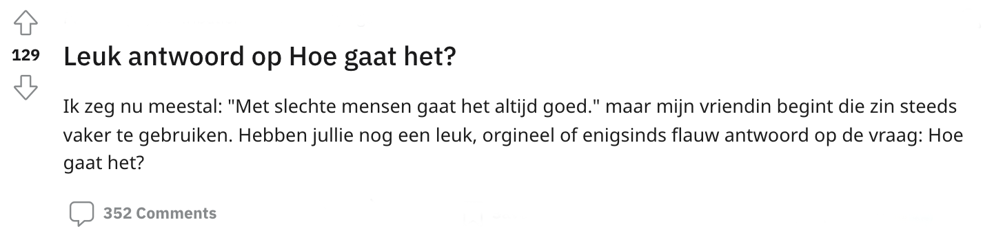vraag
