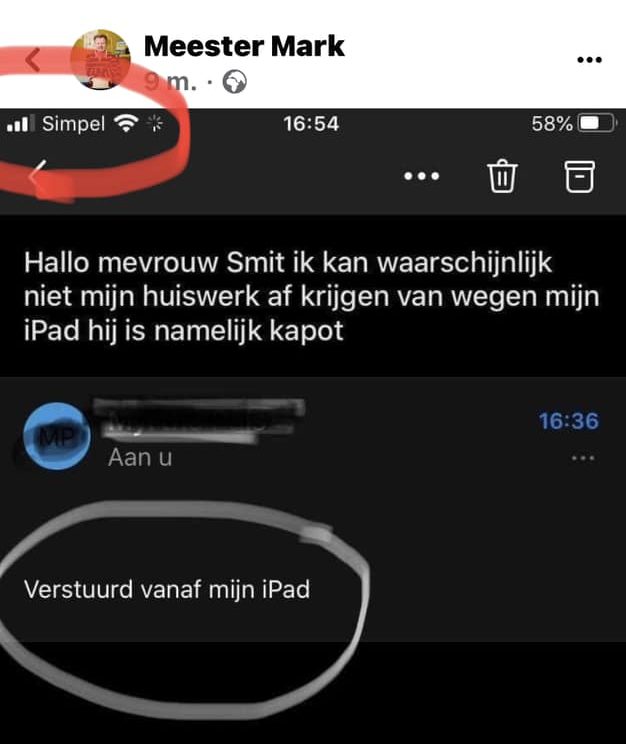 leerling iPad