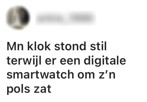 smoesjes te laat komen