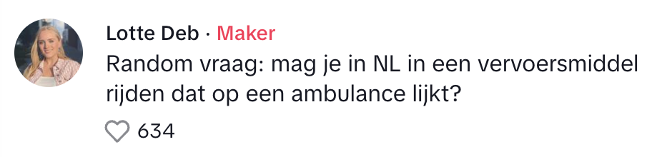 ambulance vraag