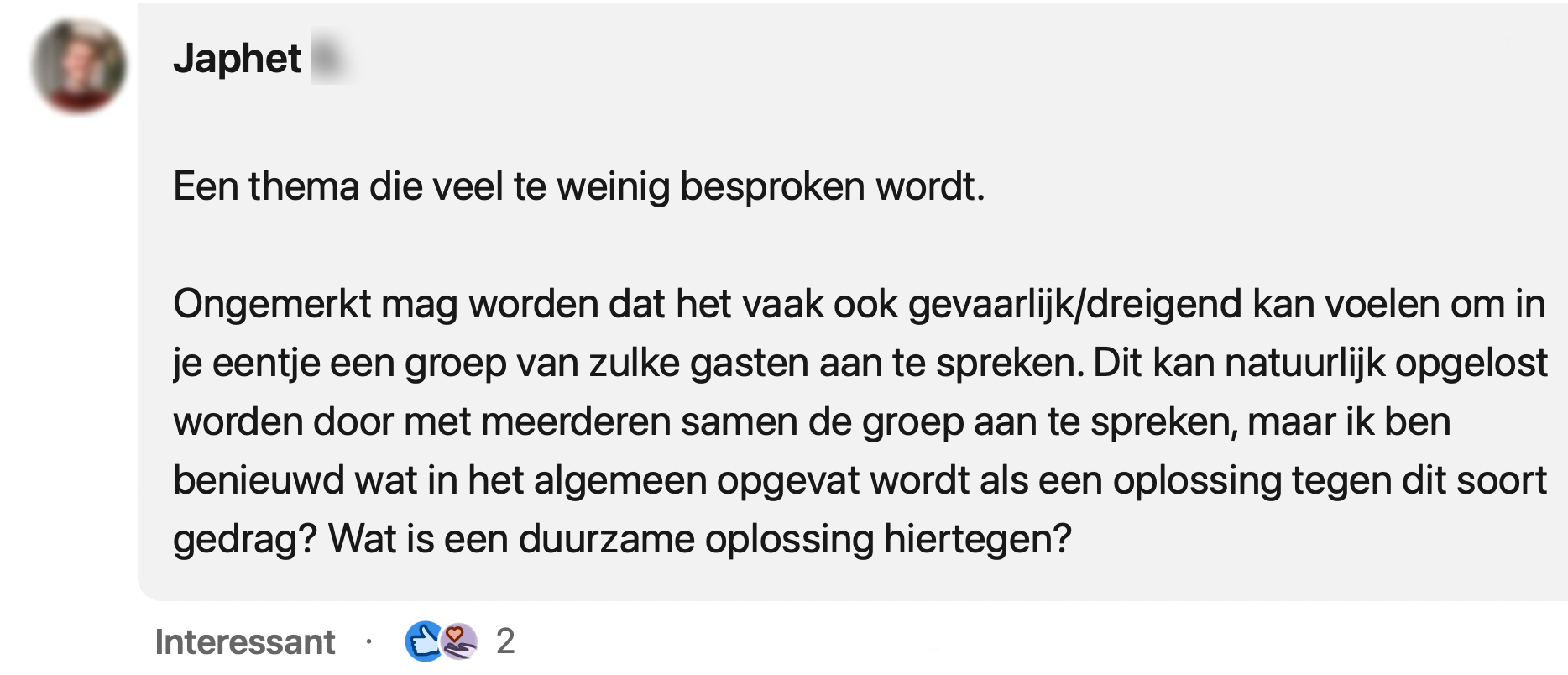 intimidatie mannen
