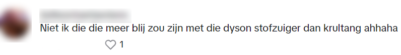 Robine krijgt een Dyson cadeau van ouders, maar is meteen helemaal niet blij