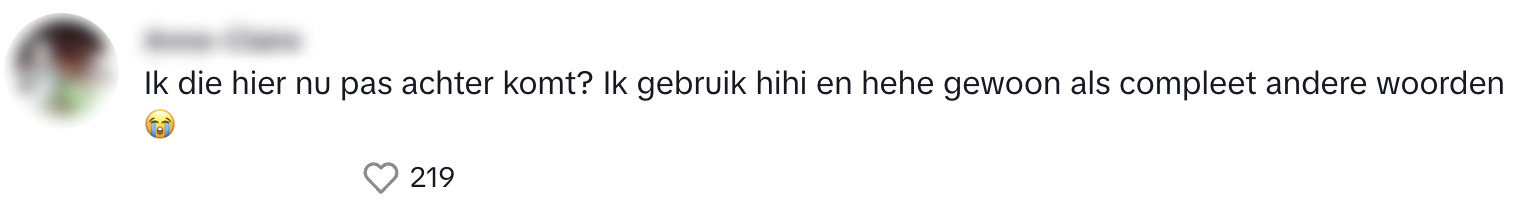 nu pas achterkomen