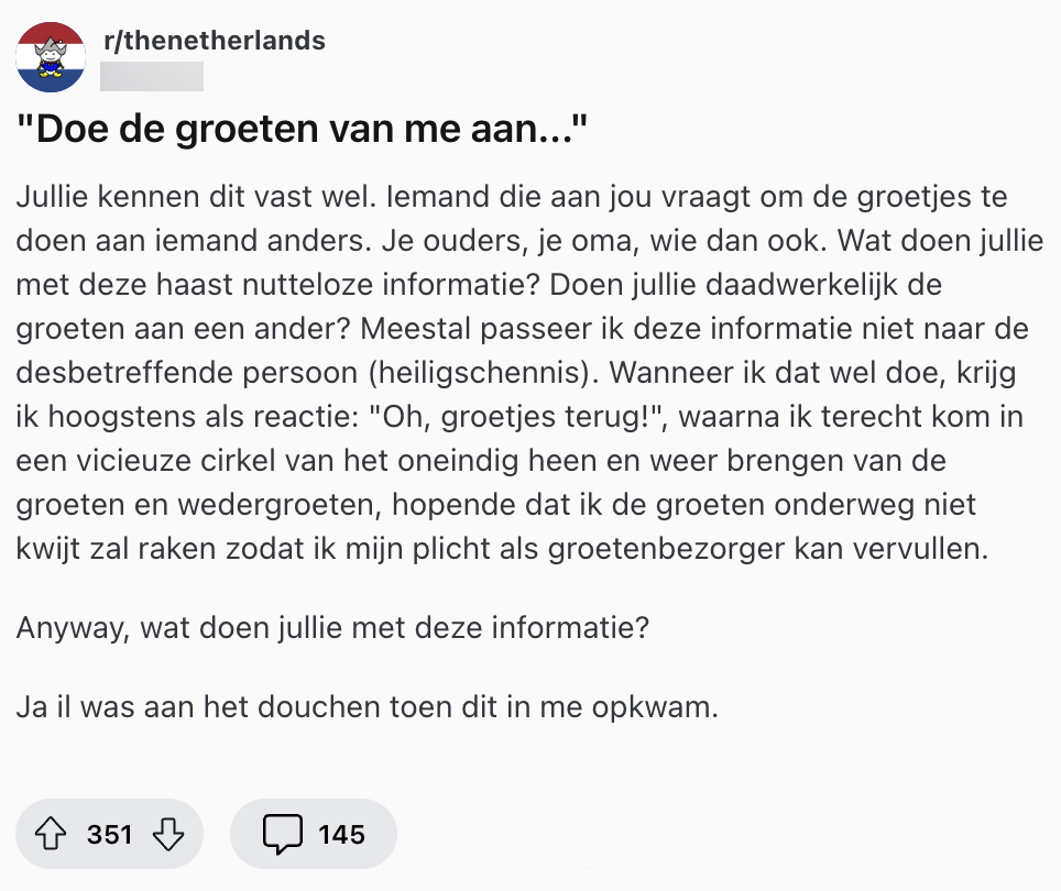 gewoonte nederlanders