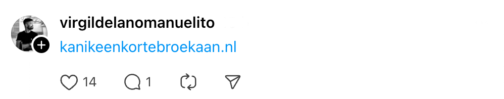Nee, met het Nederlandse klimaat kan dat nooit. "kanikeenkortebroekaan.nl"