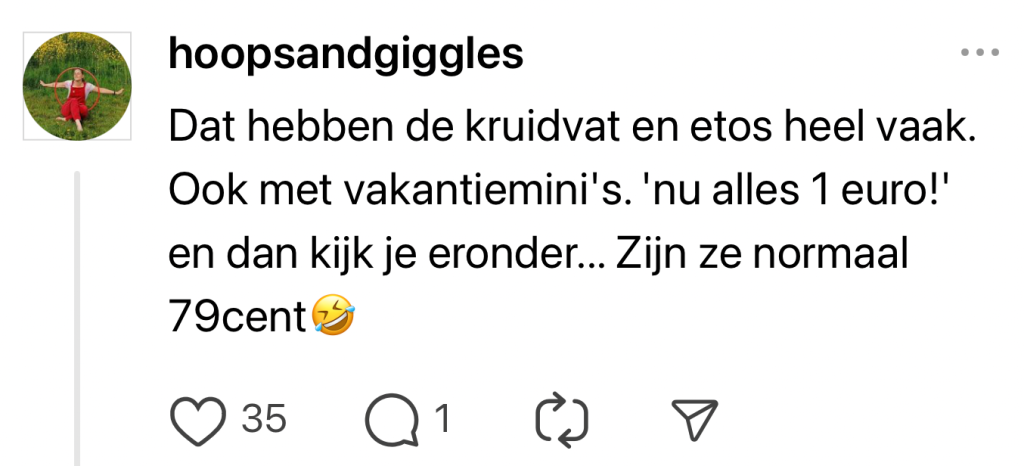 Kruidvat aanbieding