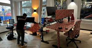 stagiair verrassen foto