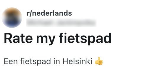 fietspad