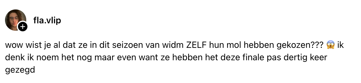 wie is de mol