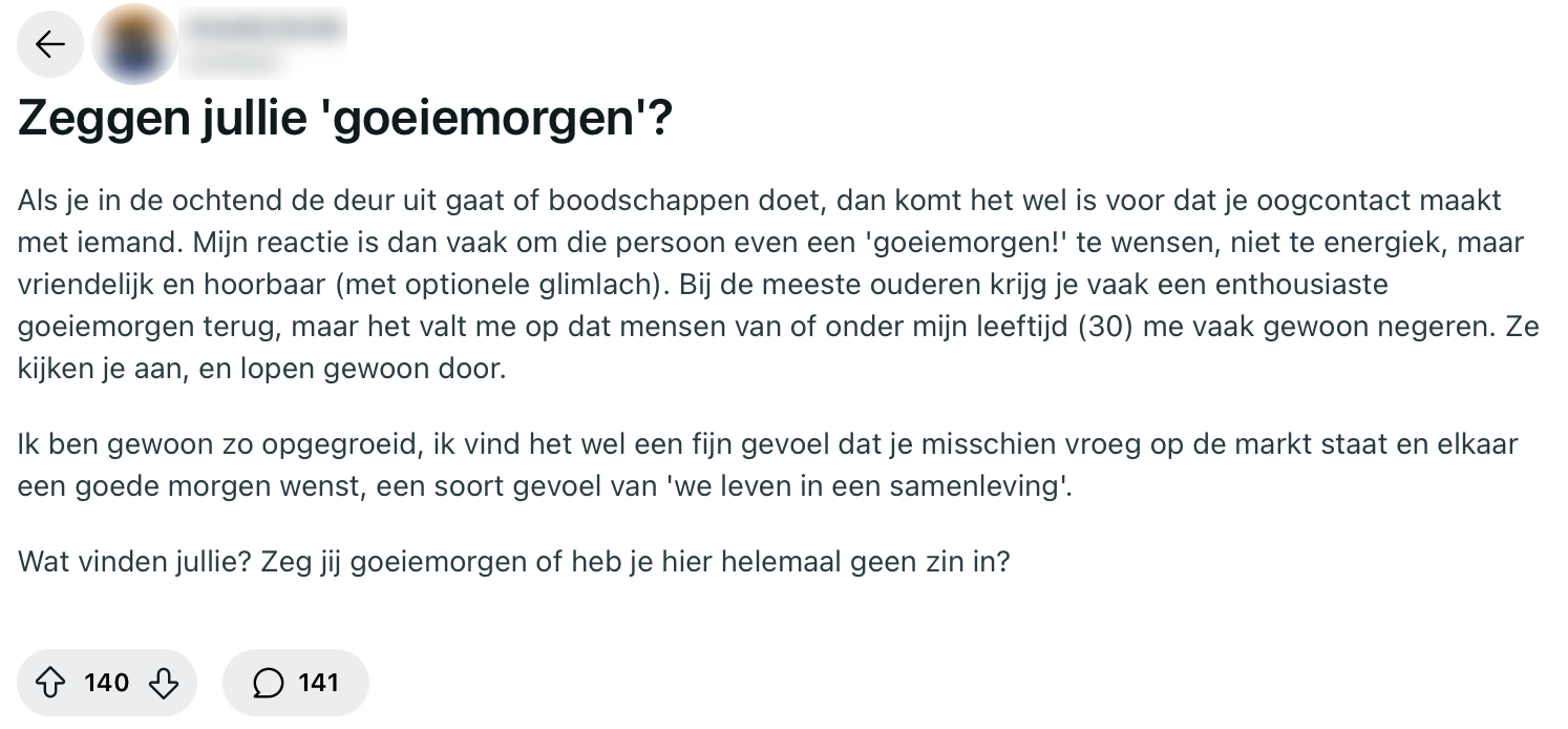 groeten