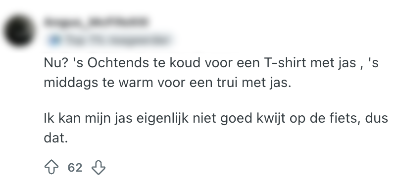 warm weer