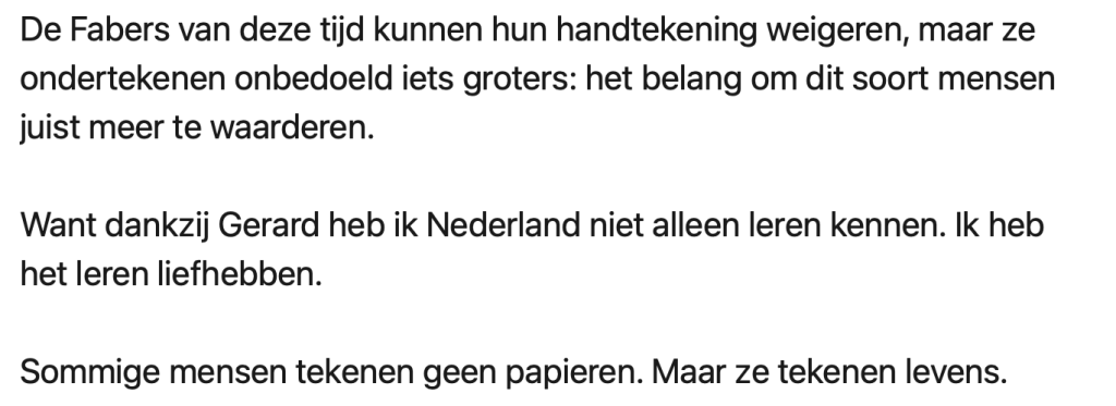 Faber Vluchtelingenwerk minister lintjesrel asiel en migratie