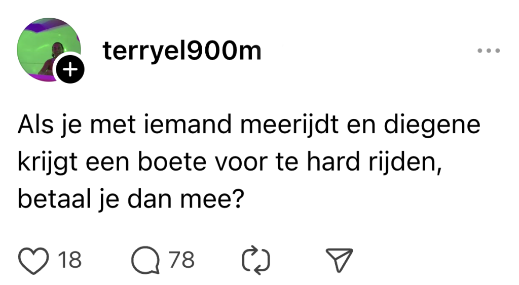 verkeersboete auto boete