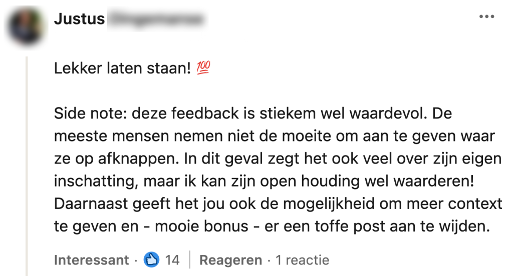 sollicitatie reactie recruiter