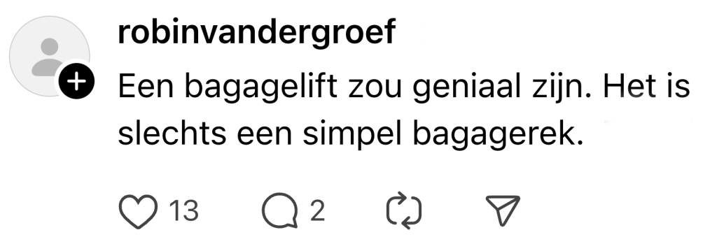 trein NS bagage mysterieus