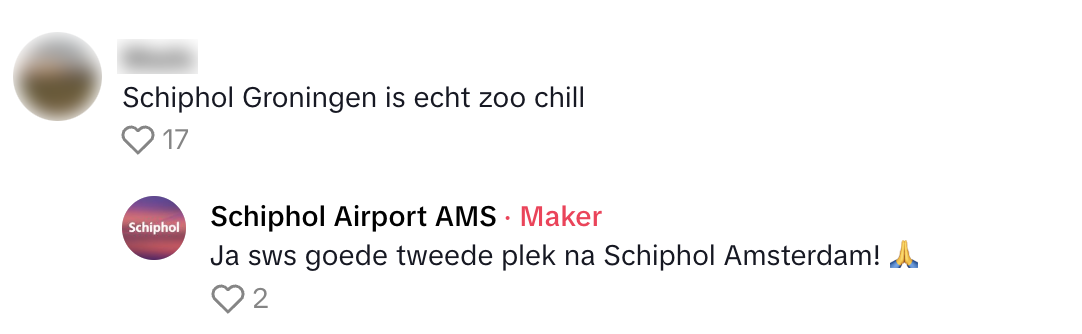 schiphol groningen