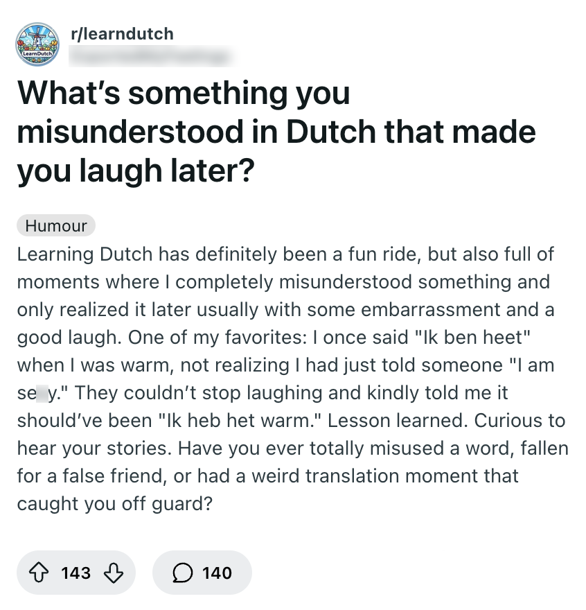 blunders tijdens nederlands leren