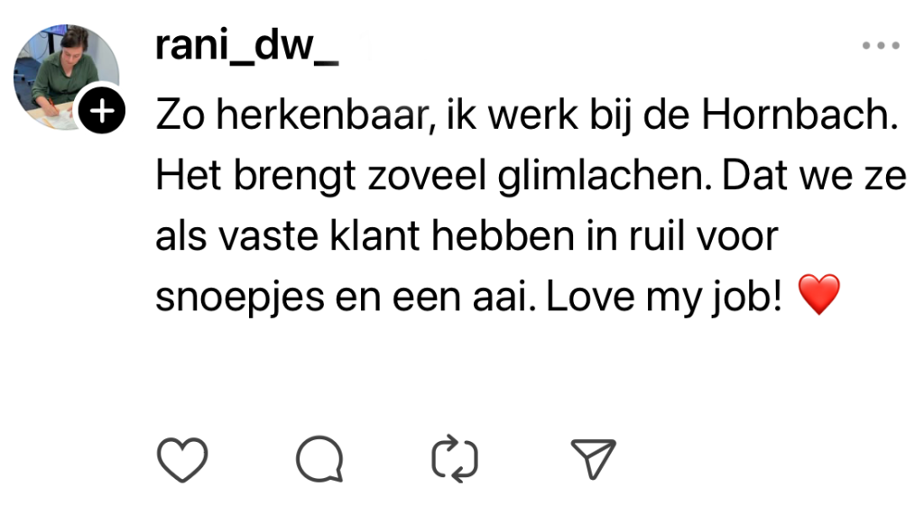 Hornbach populair item winkelkar hond