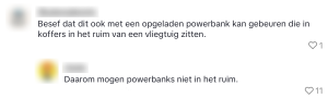 powerbank ontploft bewoner