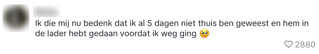 powerbank ontploft bewoner 