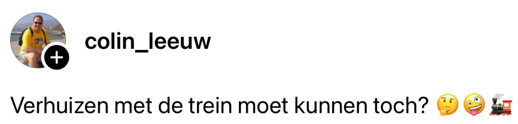 NS bizar plan verhuizing trein openbaar vervoer