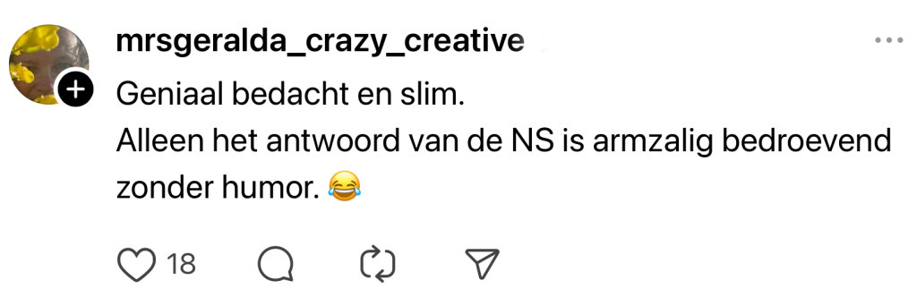 NS bizar plan verhuizing trein openbaar vervoer