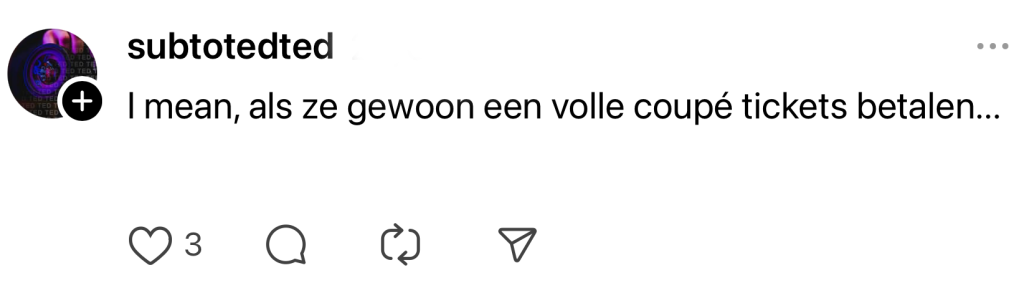 NS bizar plan verhuizing trein openbaar vervoer