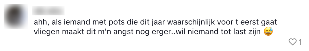 verpleegkundige vliegtuig angst vliegen zorgmedewerker
