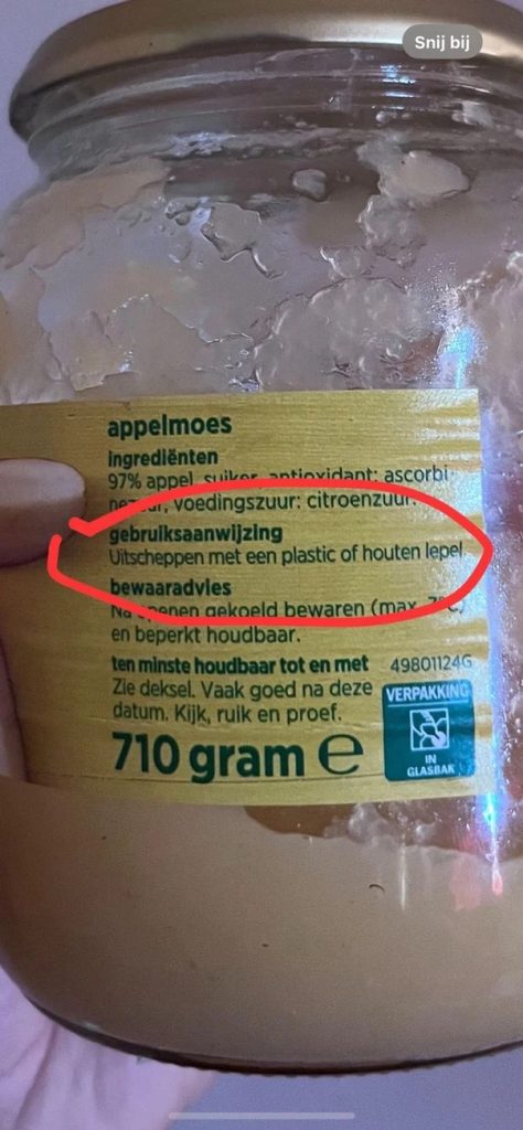 appelmoes gebruiksaanwijzing pot