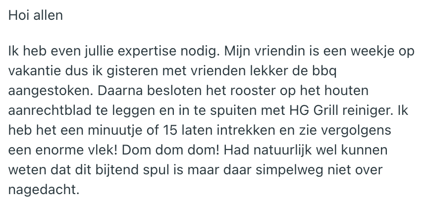 verhaal barbecue