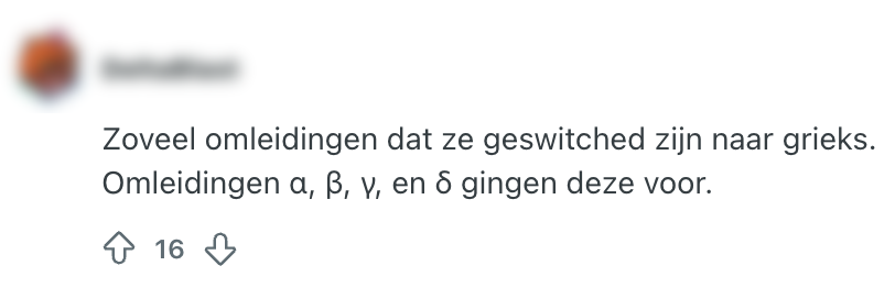 omleidingen grieks