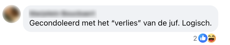 verlies van juf